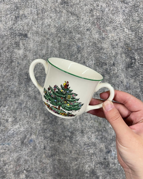Spode Christmas Tree Two-Handled Mug