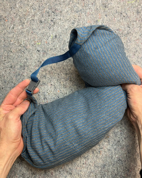 Blue Striped Travel Neck Pillow