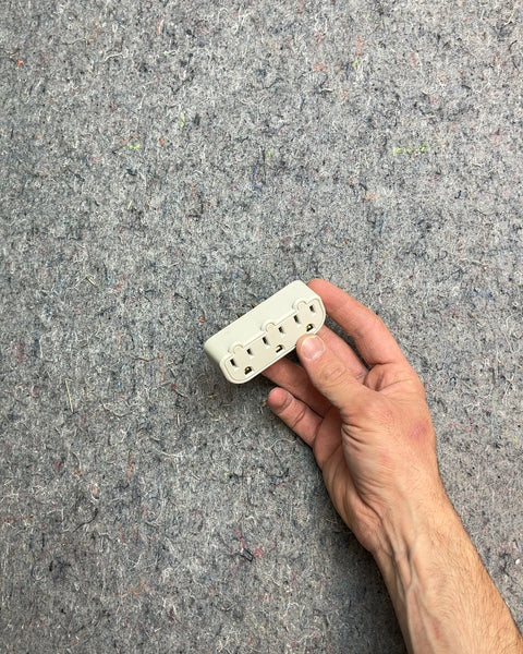 White 3-Prong Wall Outlet Adapter