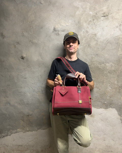 Diane von Furstenberg Suede & Leather Travel Bag