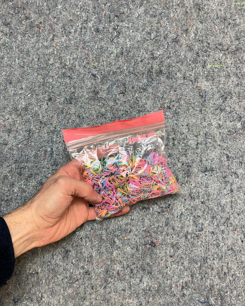 Bag of Colorful Tiny Rubber Bands