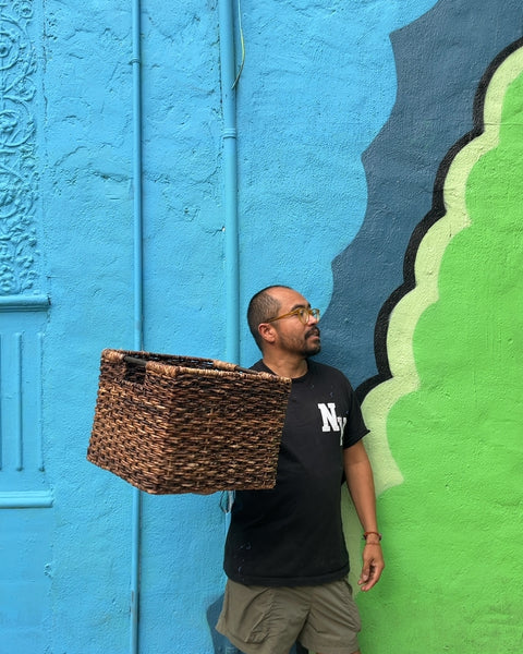 Woven Storage Basket, 12x14"
