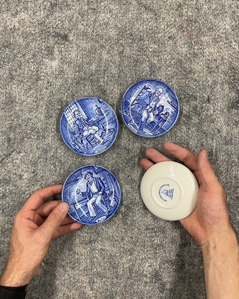 Vintage Enoch Wedgwood Character Plates, 4"