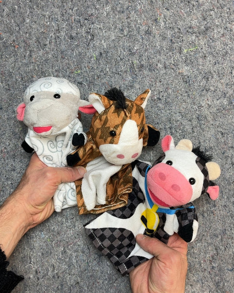 Melissa & Doug Animal Hand Puppets, Set of 3
