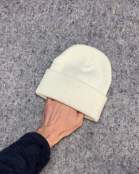 White Beanie with Evil Eye