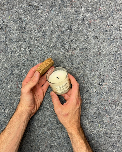 Sundried Linen Scented Candle with Cork Lid
