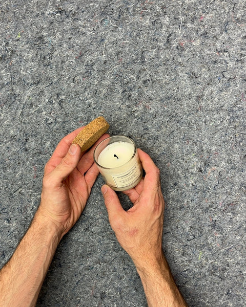 Sundried Linen Scented Candle with Cork Lid
