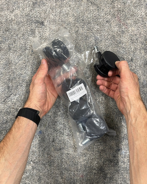 AAOUT Caster Wheels 22mm Black 5-Pack