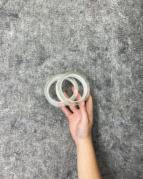 2 Rolls Transparent Sticky Nano Tape Double Sided Grip Reusable Home Tape Traceless Glue
