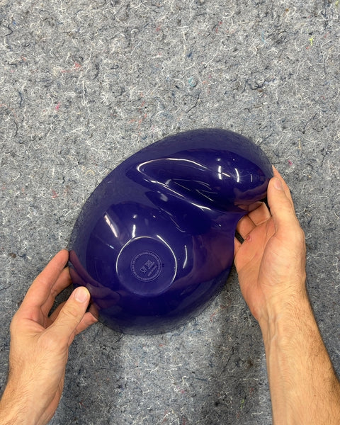 Big Blue Two-Section Dip Serving Bowl