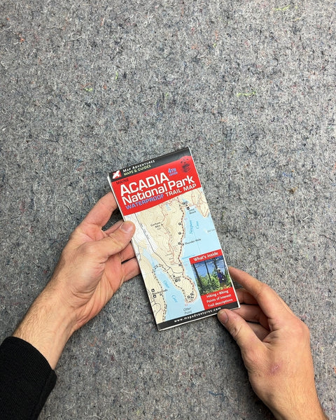Acadia National Park Waterproof Trail Map