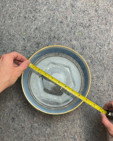 Vintage Jeannette Glass Hellenic Blue Bowl