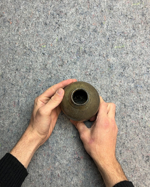 Small Glazed Ceramic Vase