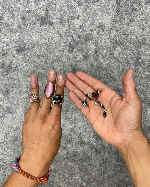 Assorted Fashion Statement Rings and Earrings Lot