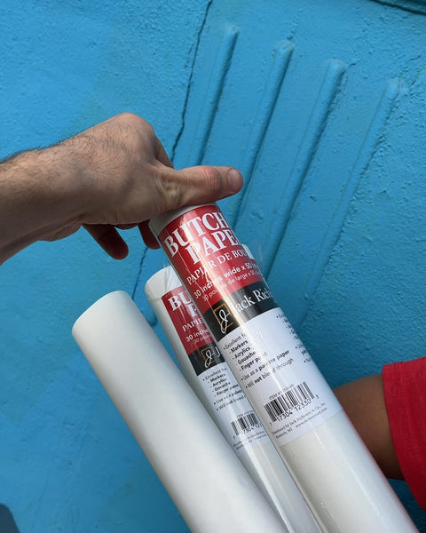 4 Jack Richeson White Butcher Paper Rolls