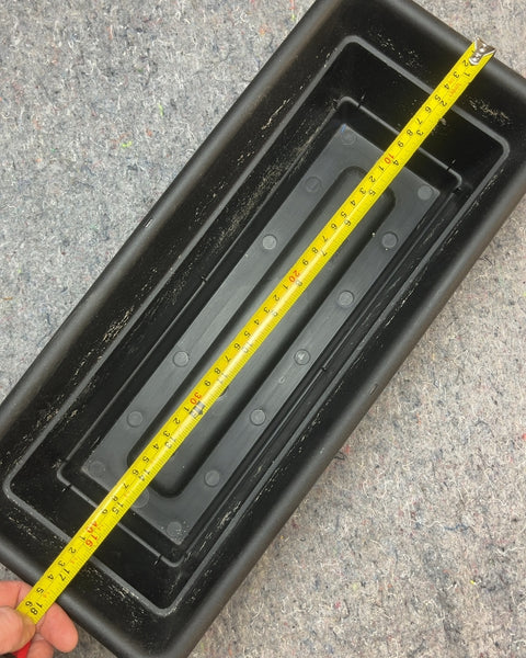 Black Plastic Planter Box, 18"