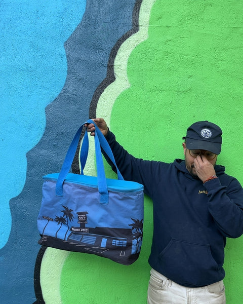Trader Joe's Blue Insulated Cooler Bag