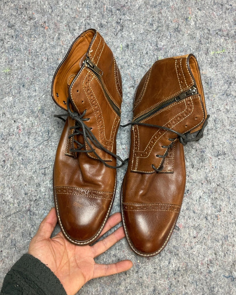 Johnston & Murphy Leather Ankle Boots, Sz 8.5 M US