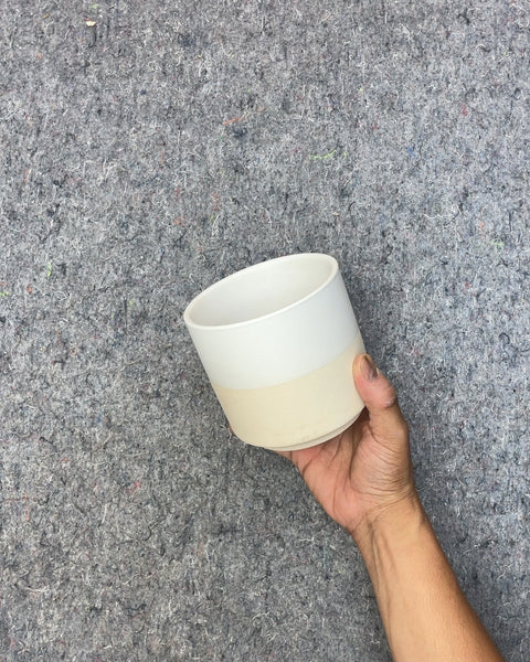 Two-Tone Ceramic Planter, 4"