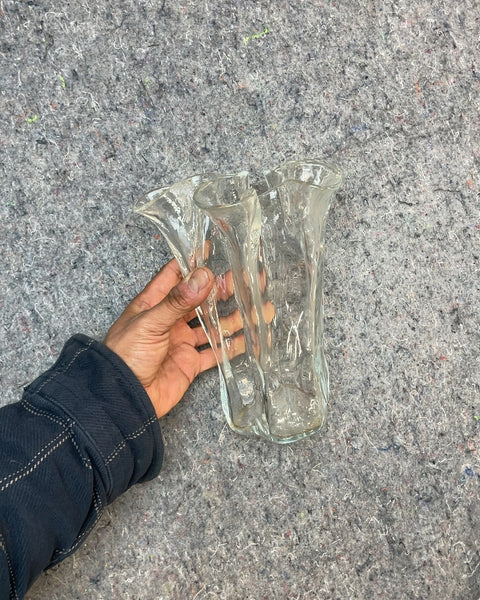 Clear Glass Floral Vase