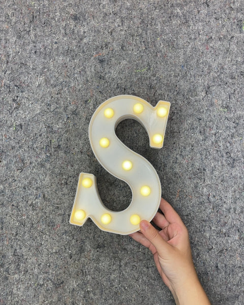 Light Up Marquee Letter S