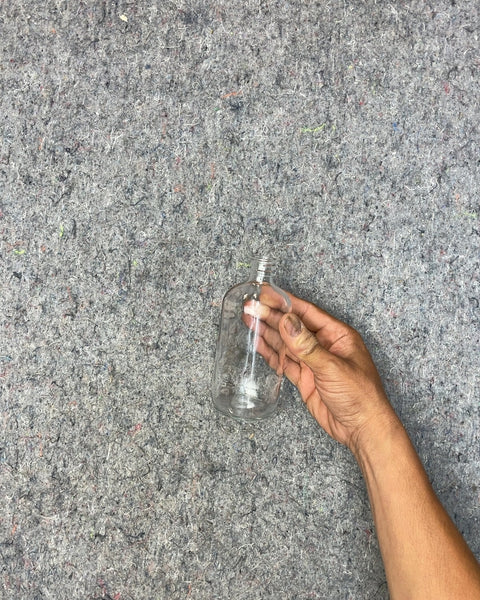 Clear Apothecary Glass Bottle