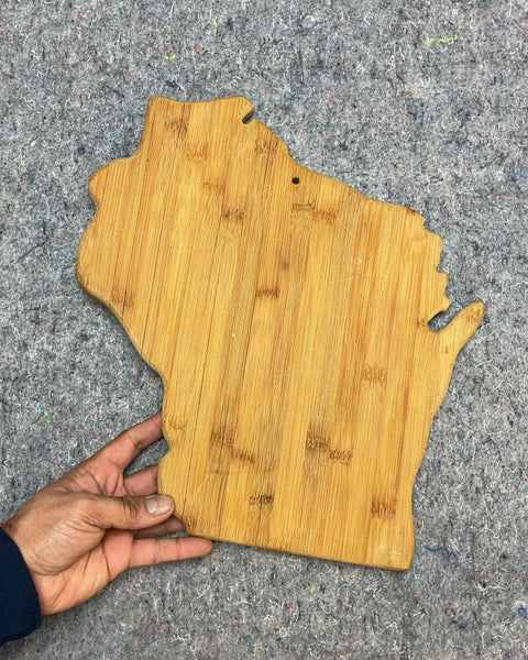 Wisconsin Shaped Cutting Board