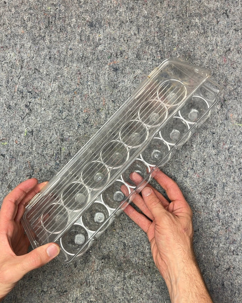 Clear Plastic Egg Holder with Lid