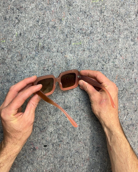 Old Ladies with Mad Chanel Cologne On Sunglasses, Gradient Pink