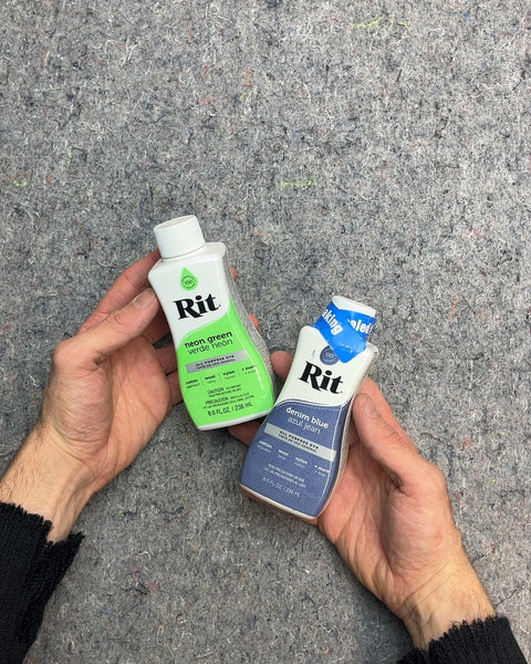 Rit All-Purpose Dye, Neon Green and Denim Blue