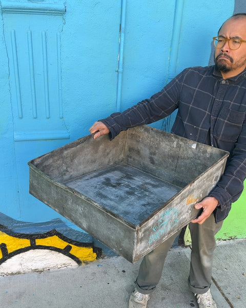 Vintage Metal Orchard Tray