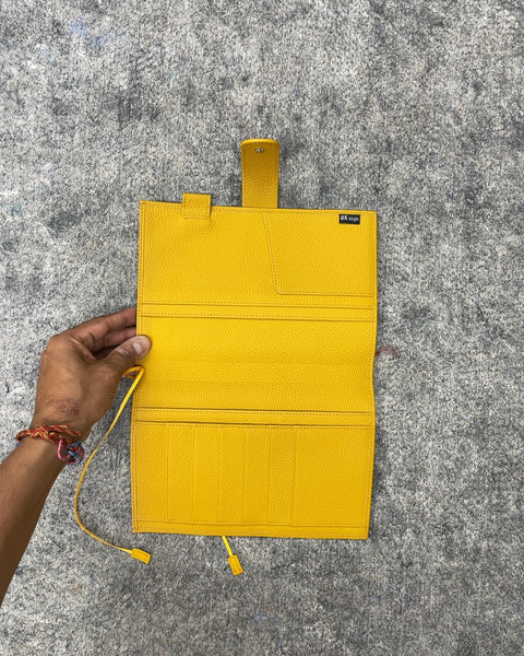 OX Knight Yellow Leather Notebook Cover