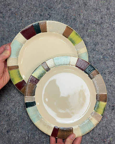 2 More Collectible "Jentry" Tabletops Unlimited Dinner Plates