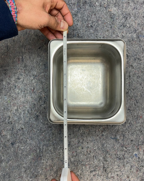 Three Stainless Steel Hotel Pans