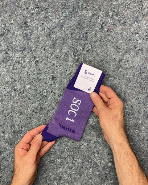 Vanta Purple SOC1 & SOC2 (LOL) Socks, One Size Fits Most