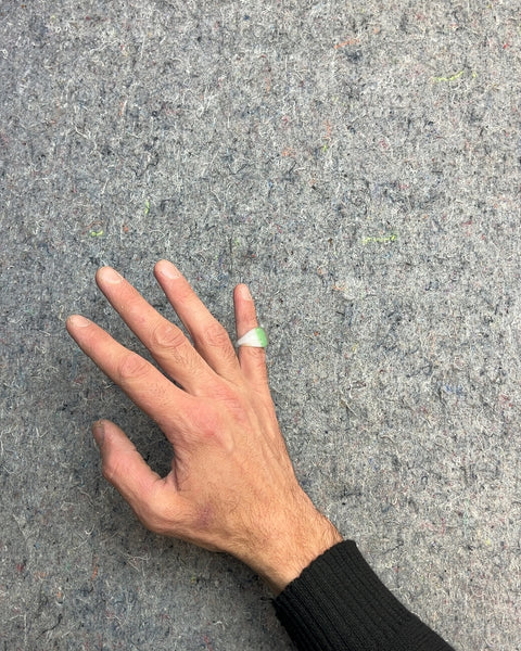 Green and White Ring