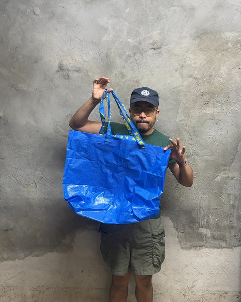 IKEA Frakta Blue Shopping Bag