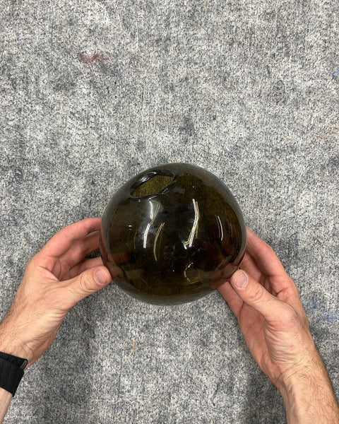 Dark Green Glass Vase