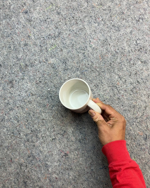 A Very White Ceramic Coffee Mug