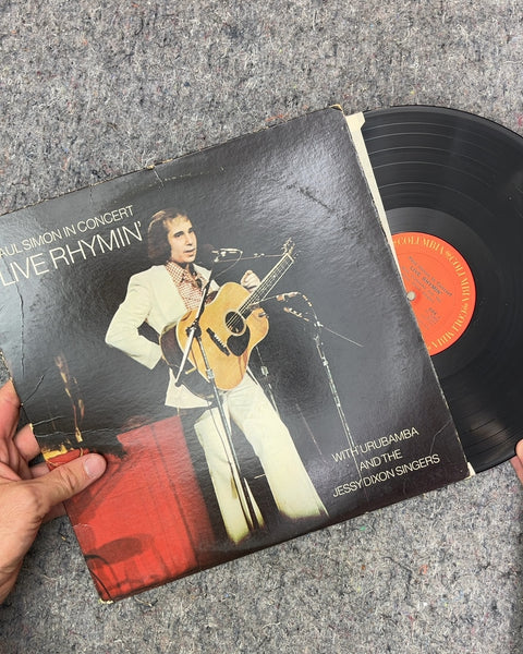 Paul Simon In Concert Live Rhymin' Vinyl Record