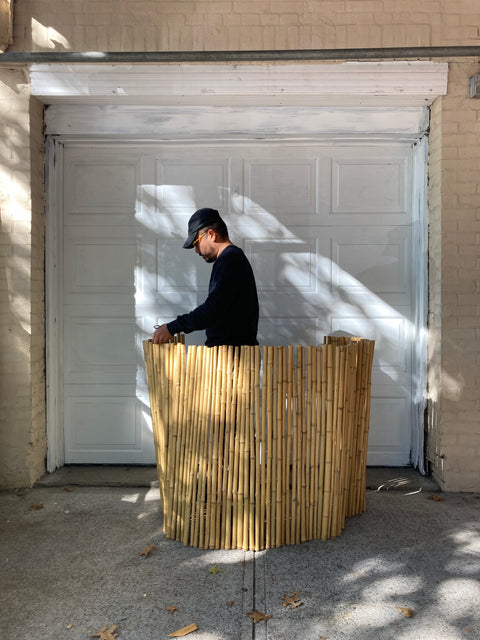 Bamboo Fence You Could Open A Tiki Bar With Or Use In Your Garden, L74xH36”