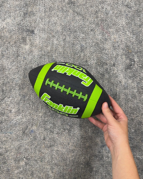 Franklin Black and Green Football, Needs Air But Like New
