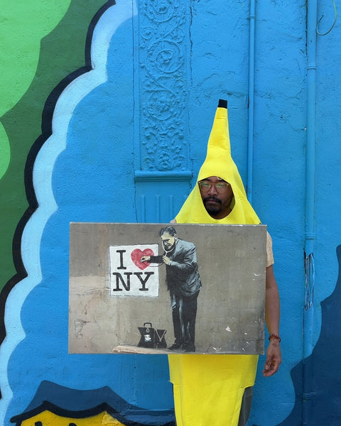 I Love NY Banksy Canvas Wall Art Print, 20x30"