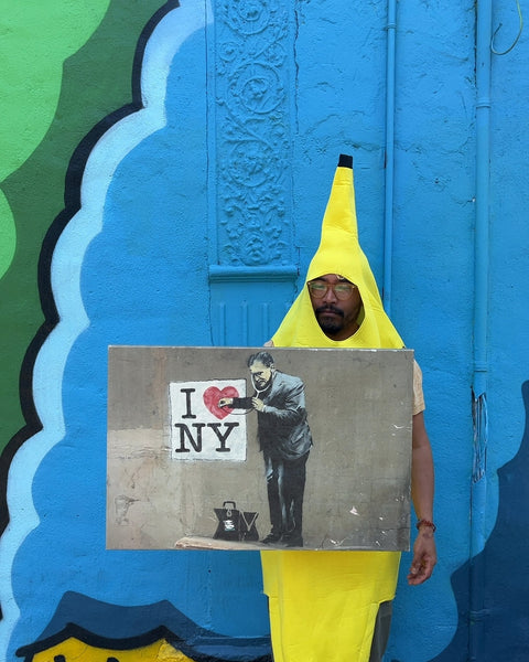 I Love NY Banksy Canvas Wall Art Print, 20x30"