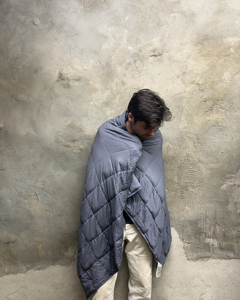 Gray Quilted YNM Weighted Blanket, 60x80"