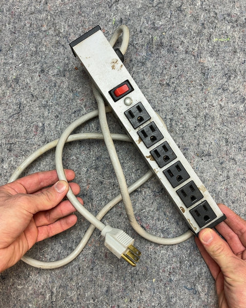Dieter Rams Looking Power Strip with Switch