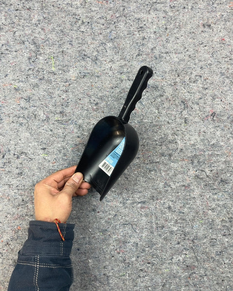 Black Plastic Scoop