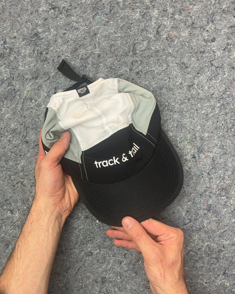 Track & Trail Black and White Cap, One Size Adjustable