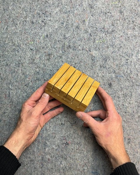 Bamboo Knife Block For In-Drawer Storage