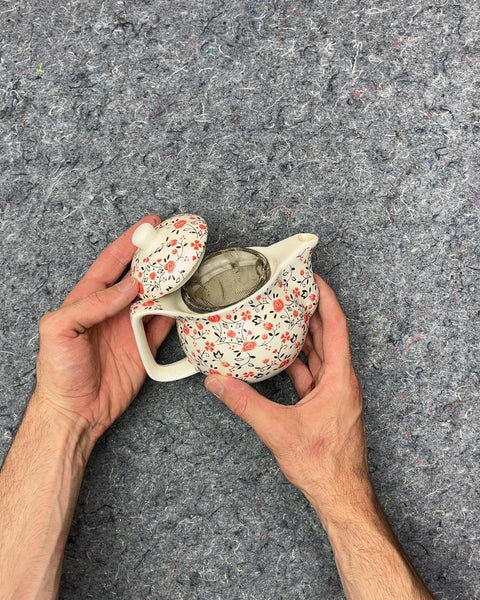 Floral Ceramic Teapot with Infuser